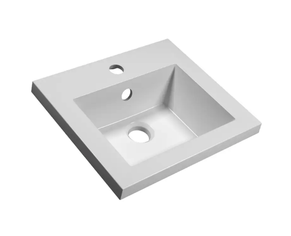 Изображение товара Раковина Florentina Анита 10.150.00400.001, 40 см, литьевой мрамор Cast Marble, белая