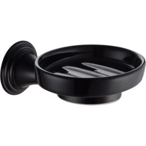 Изображение товара Мыльница Fixsen Luksor FX-71608B черная настенная из керамики и латуни