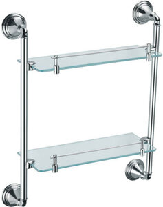 Изображение товара Полка Fixsen Best FX-71622 2-ярусная, хром