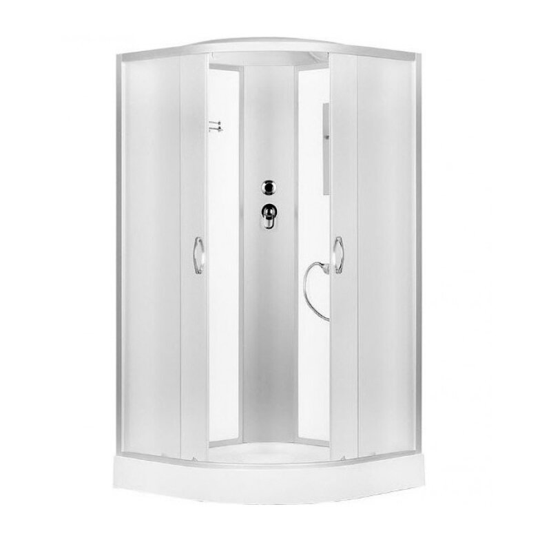 Изображение товара Душевая кабина Erlit ER3510P-C3-RUS 100x100 с матовым стеклом и средним поддоном