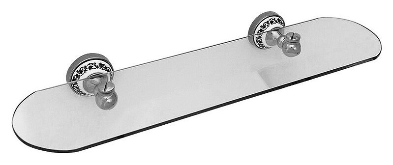 Изображение товара Настенная стеклянная полка Fixsen Bogema FX-78503, хром