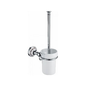 Изображение товара Ершик Fixsen Bogema FX-78513 настенный хром/белый керамический дизайн