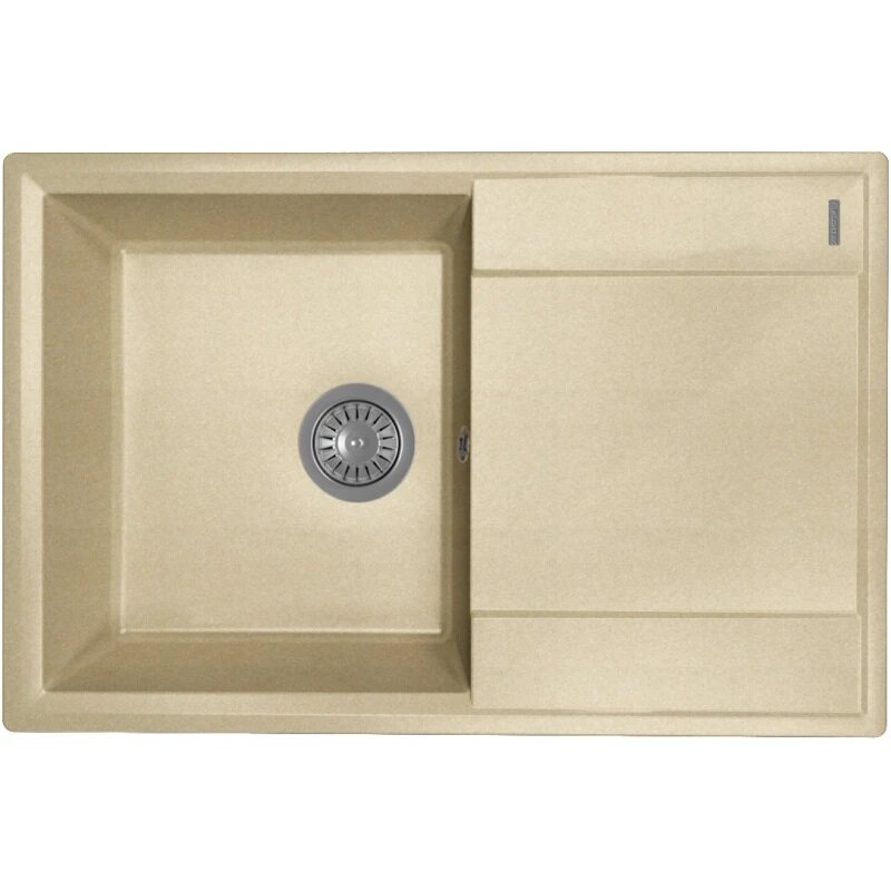 Изображение товара Мойка кухонная Florentina Консул бежевый из нержавеющей стали 76x50 см