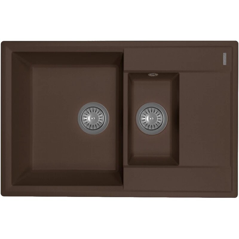 Изображение товара Кухонная мойка Florentina Консул 23.025.D0760.206 с дополнительной чашей бруни Изображение товара Кухонная мойка Florentina Консул 23.025.D0760.206 с дополнительной чашей бруни