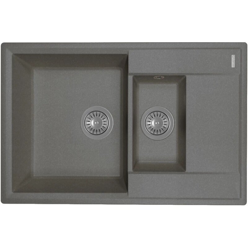 Изображение товара Мойка кухонная Florentina Консул 23.025.D0760.102 с двумя раковинами и дополнительной чашей