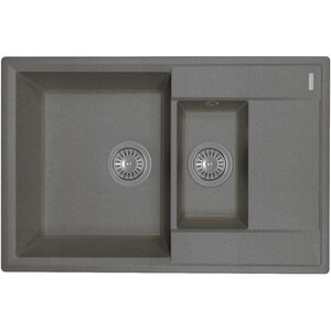Изображение товара Мойка кухонная Florentina Консул 23.025.D0760.102 с двумя раковинами и дополнительной чашей