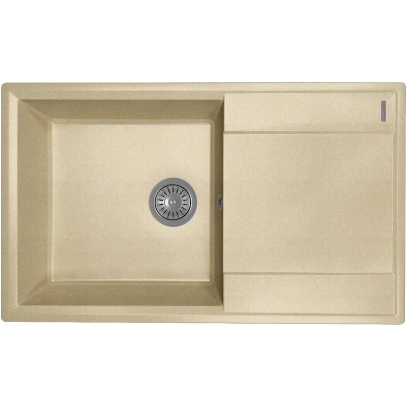 Изображение товара Мойка кухонная Florentina Консул 84x50 см бежевый матовая нержавеющая сталь