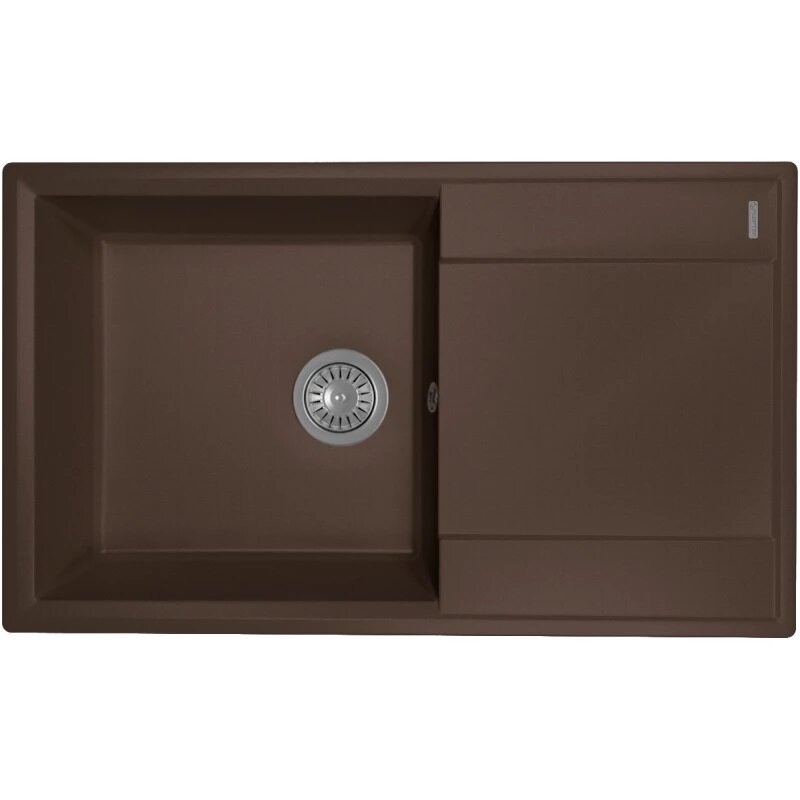 Изображение товара Кухонная мойка Florentina Консул из нержавеющей стали цвет коричневый 84х50 см