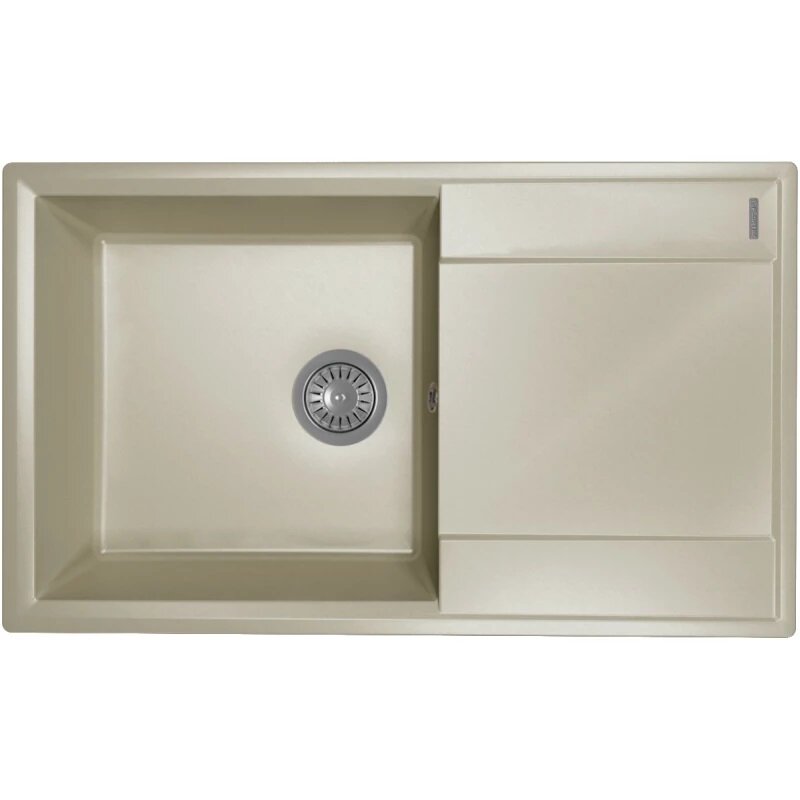 Изображение товара Мойка кухонная Florentina Консул из нержавеющей стали, серый, накладная монтаж