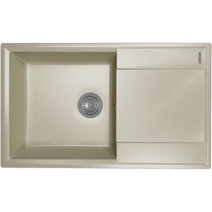 Изображение товара Мойка кухонная Florentina Консул из нержавеющей стали, серый, накладная монтаж