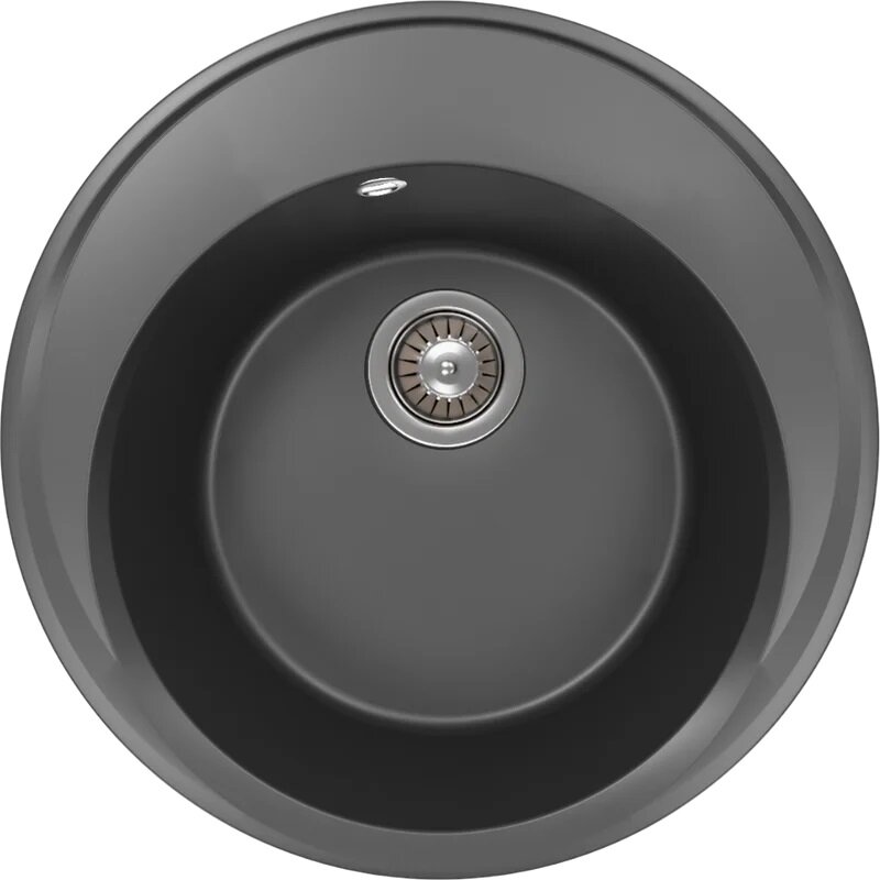 Изображение товара Кухонная мойка из искусственного кварца Florentina Лацио 17.010.B0510.302 черный матовый