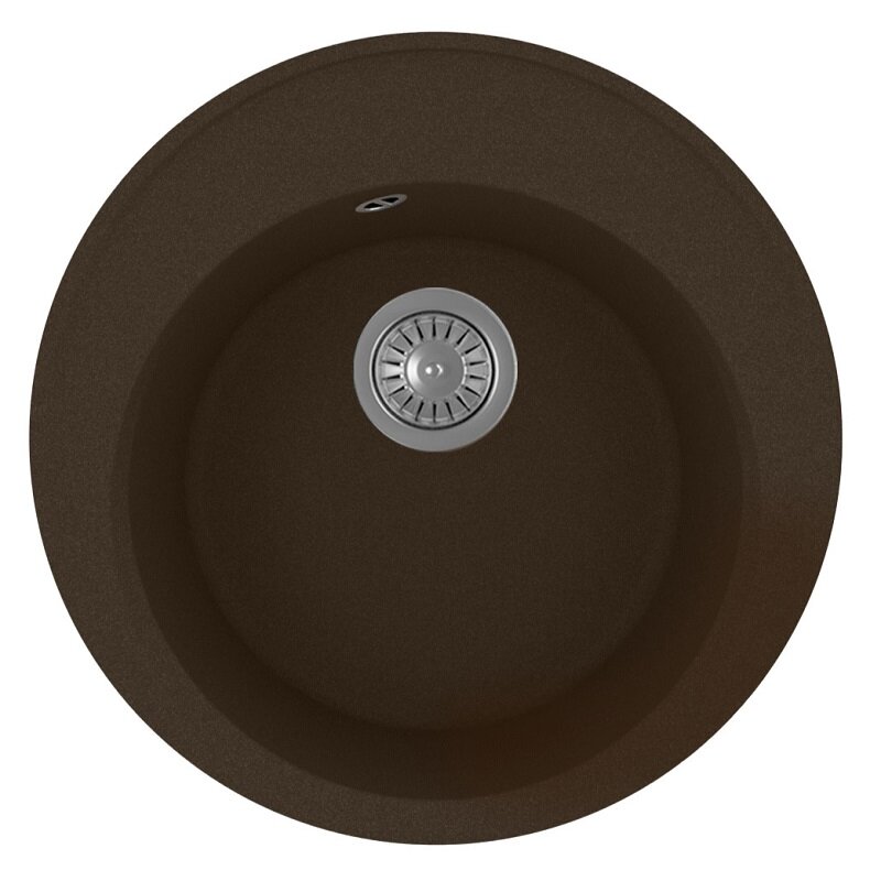 Изображение товара Кухонная мойка Florentina Лацио из искусственного кварца 51x51 см коричневая