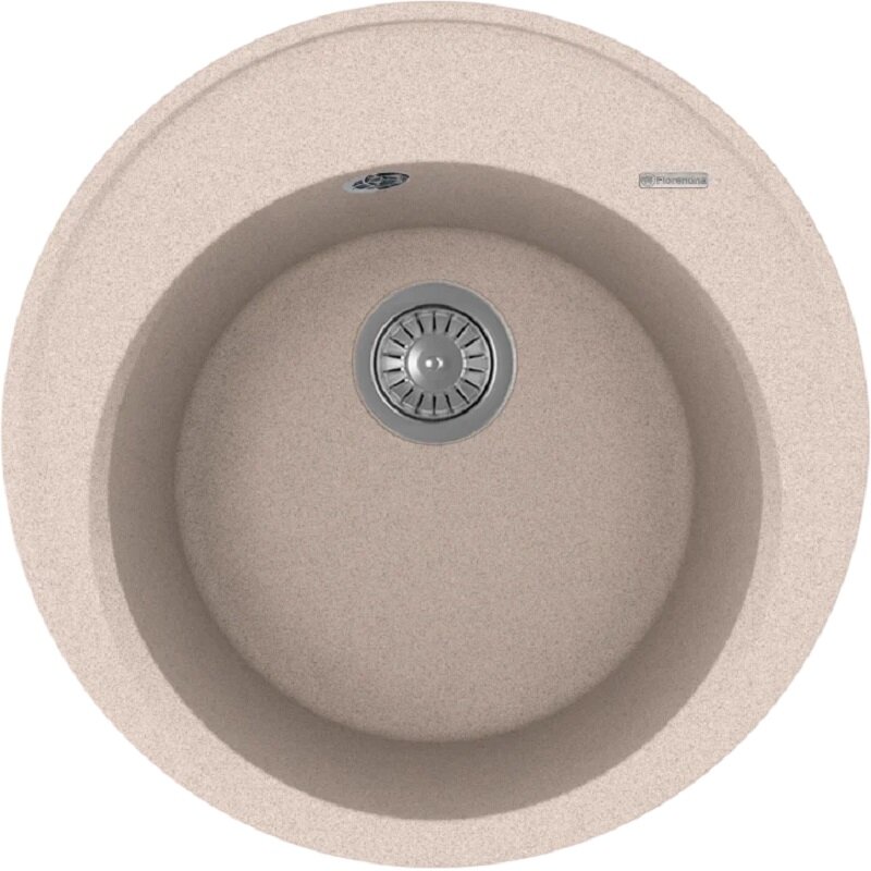 Изображение товара Кухонная мойка Florentina Лацио из искусственного кварца бежевый 51х51 см