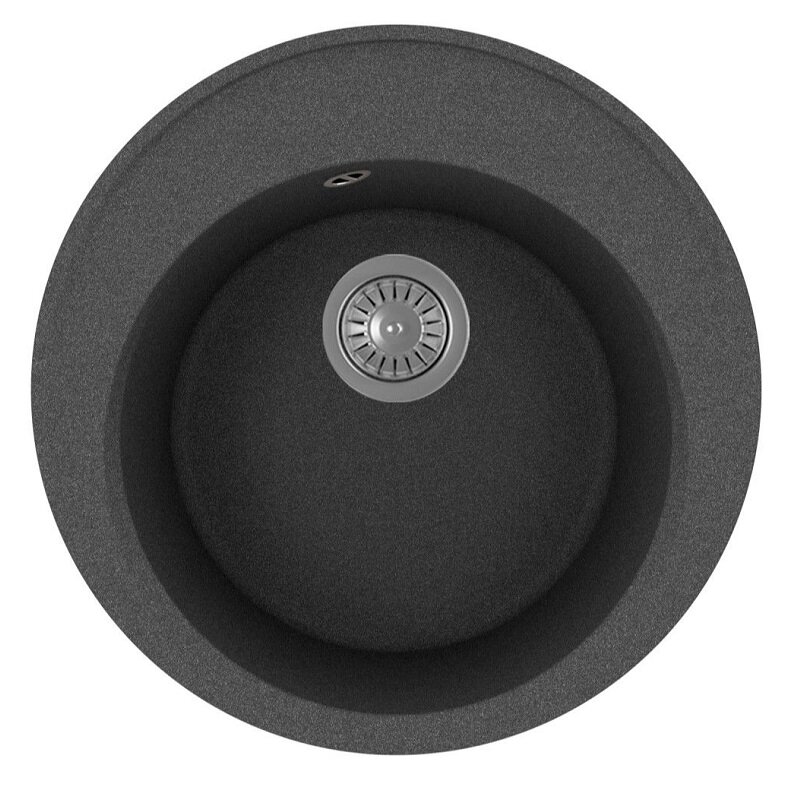 Изображение товара Кухонная мойка из искусственного кварца Florentina Лацио 51x51 см черная матовая