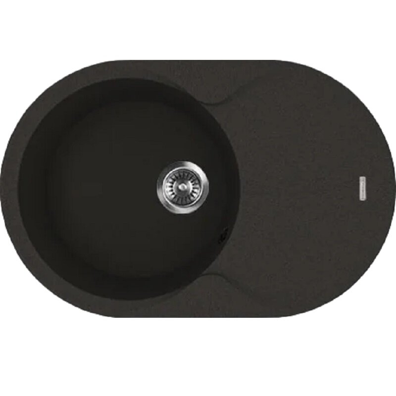 Изображение товара Мойка кухонная Florentina Лацио 780 из искусственного кварца черный матовый