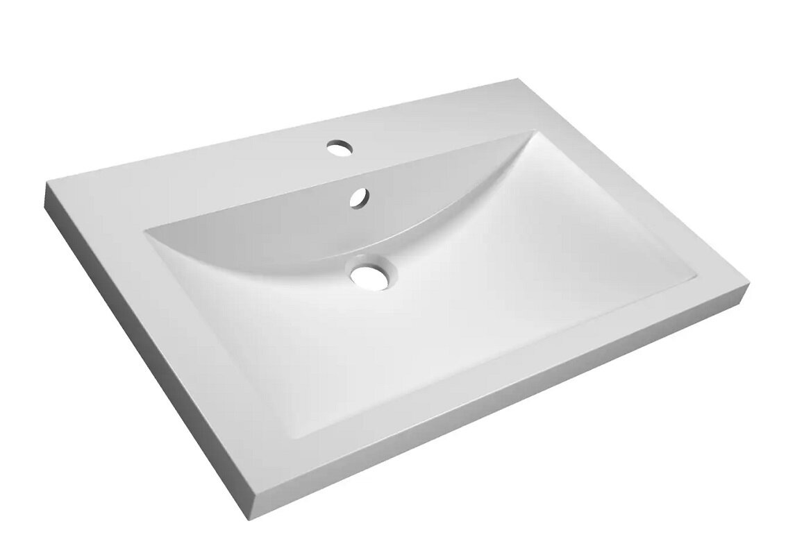 Изображение товара Раковина Florentina Анита 75 см из литого мрамора с переливом