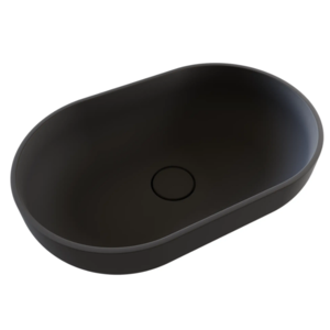 Изображение товара Раковина накладная Florentina Асти 10.340.00550.302, 55 см, кварцевый композит, антрацит