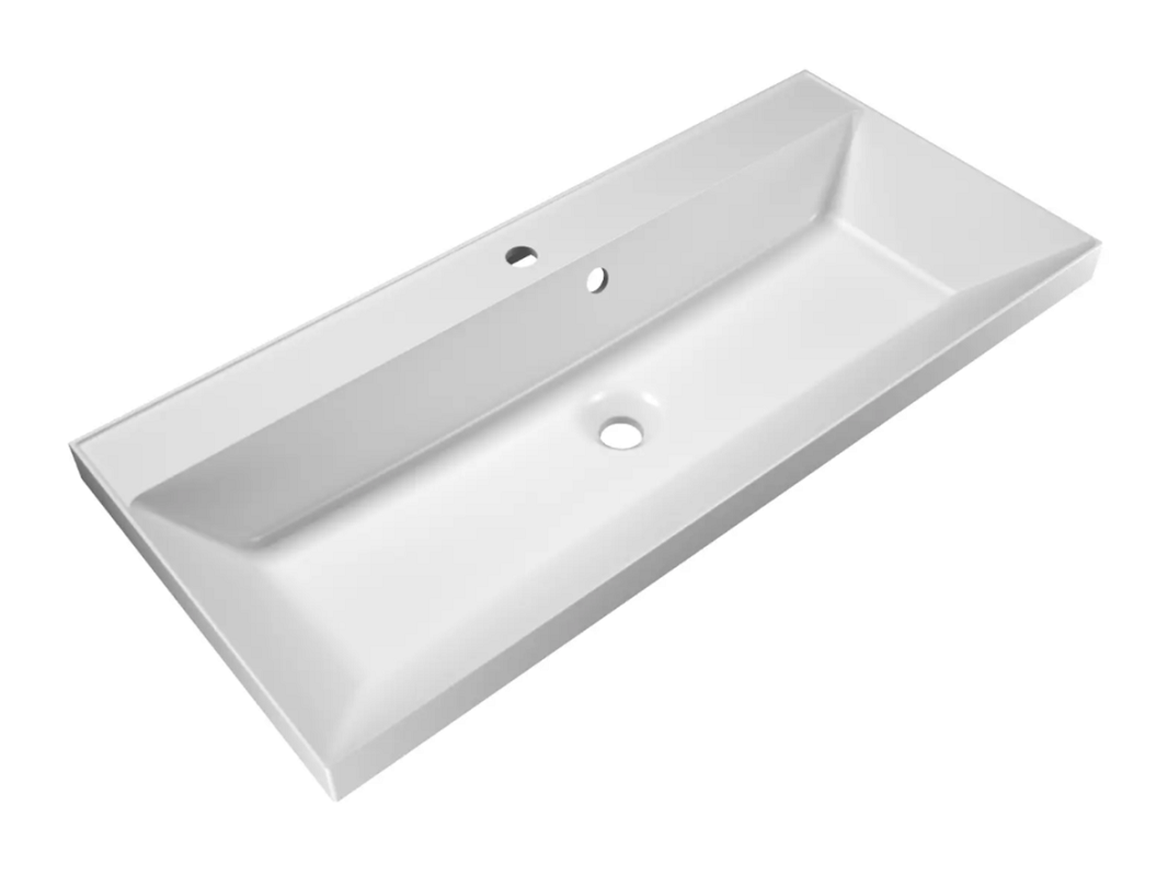 Изображение товара Раковина Florentina Астория 100 см белая из литьевого мрамора