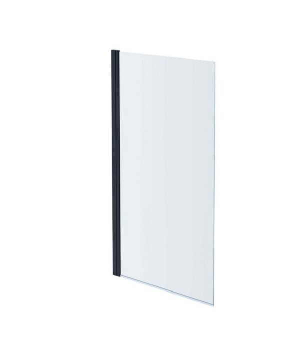 Изображение товара Шторка на ванну Aquatek Дельта AQ DEL SBA 08015GM, 80 см, стекло прозрачное, профиль оружейная сталь