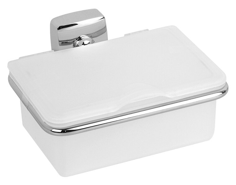 Изображение товара Контейнер для ватных дисков Fixsen Kvadro FX-61318, хром