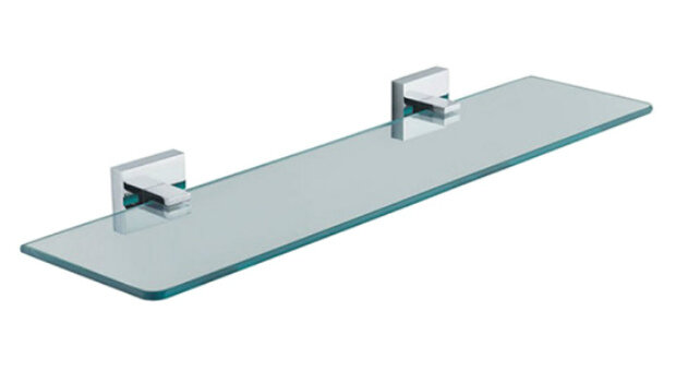 Изображение товара Стеклянная подвесная полка Fixsen Metra FX-11103 хром для ванной