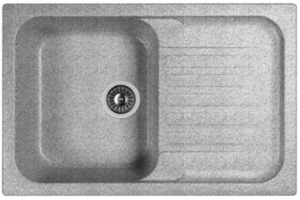 Изображение товара Мойка кухонная Dr. Gans, Адель, 25.090.C0780.409, 78 см, литьевой мрамор, базальт