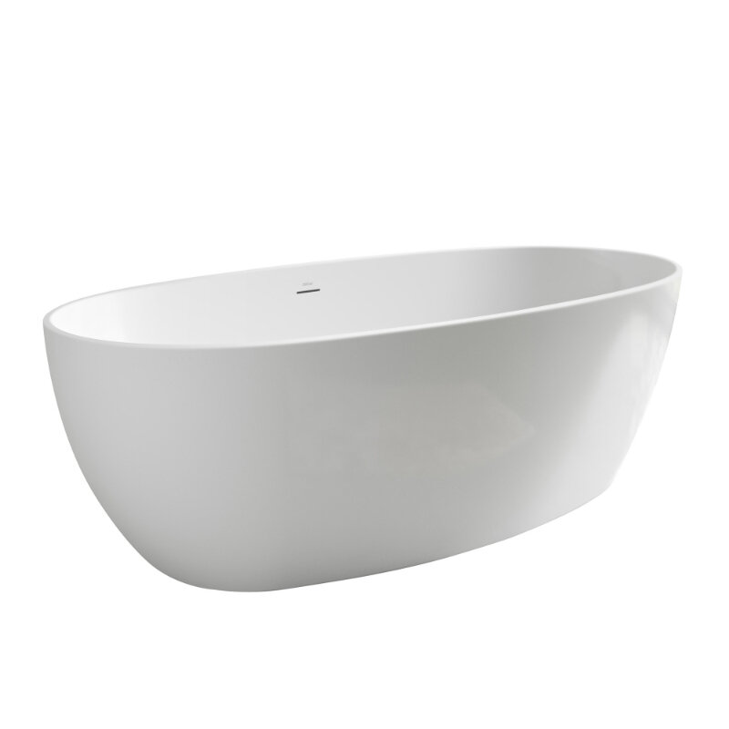 Изображение товара Акриловая ванна Abber AB9504 185x90 см овальная белая отдельностоящая Изображение товара Акриловая ванна Abber AB9504 185x90 см овальная белая отдельностоящая