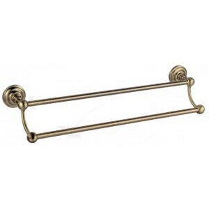 Изображение товара Полотенцедержатель Fixsen Retro FX-83802 двойной, 63 см, бронза