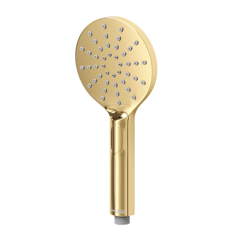 Изображение товара Душевая лейка WasserKRAFT A348 3 режима глянцевое золото PVD покрытие