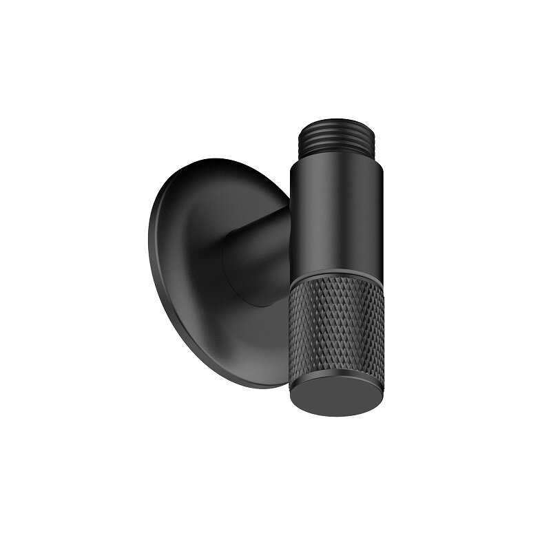 Изображение товара Угловой запорный кран WasserKRAFT A365 черный матовый Soft-touch 1/2"НР