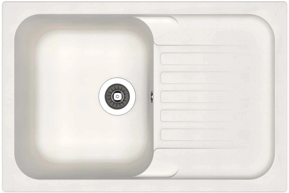 Изображение товара Мойка кухонная Dr. Gans, Адель, 25.090.C0780.401, 78 см, литьевой мрамор, белая