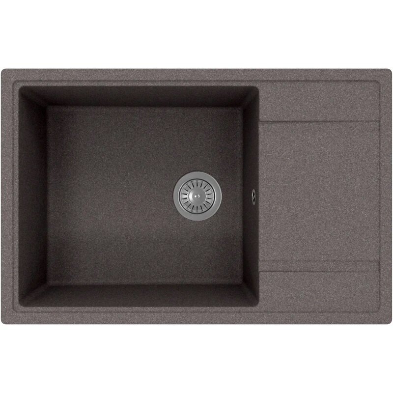 Изображение товара Кухонная мойка Florentina Липси из искусственного кварца черная матовая Изображение товара Кухонная мойка Florentina Липси из искусственного кварца черная матовая