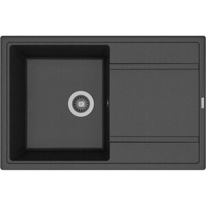 Изображение товара Мойка кухонная Florentina Липси из искусственного кварца 78x51 см черный матовый