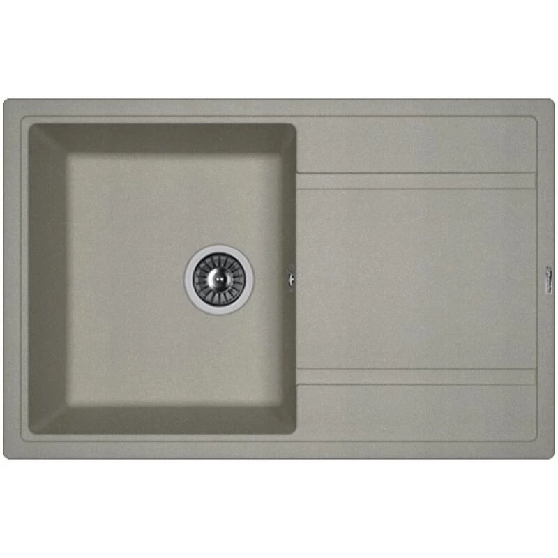 Изображение товара Кухонная мойка Florentina Липси из искусственного кварца 78x51 см матовая серый шелк