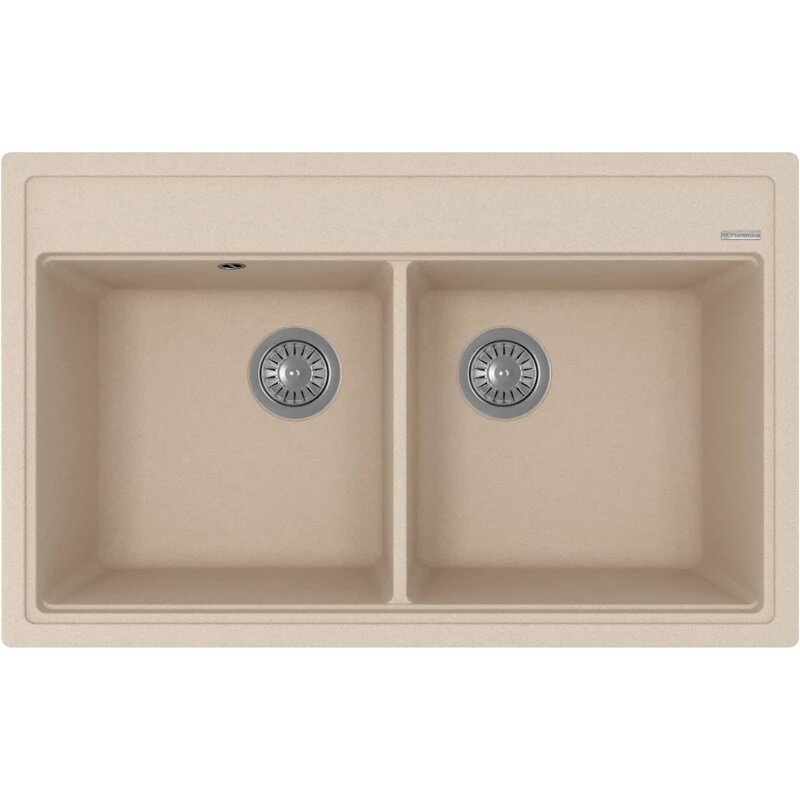 Изображение товара Кухонная мойка Florentina Липси из искусственного кварца бежевый матовая 82х51 см
