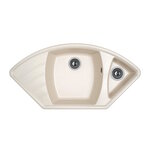 Кухонная мойка Dr. Gans Габи 25.050.E1015.401, 101.5 см, литьевой мрамор, белая - фото 1