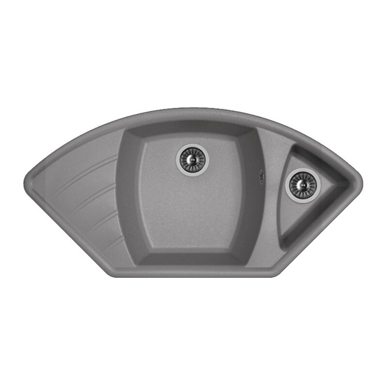 Изображение товара Кухонная мойка Dr. Gans Габи 25.050.E1015.410 из литьевого мрамора 101.5 см угловая Изображение товара Кухонная мойка Dr. Gans Габи 25.050.E1015.410 из литьевого мрамора 101.5 см угловая