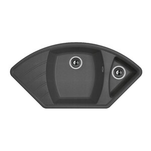 Изображение товара Кухонная мойка Dr. Gans Габи 25.050.E1015.411, 101.5 см, литьевой мрамор, графит