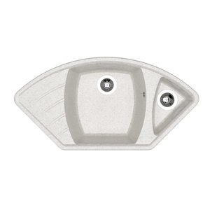 Изображение товара Кухонная мойка Dr. Gans Габи 25.050.E1015.408 101.5 см искусственный мрамор угловая матовая