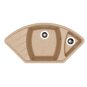 Изображение товара Кухонная мойка Dr. Gans Габи 25.050.E1015.405, 101.5 см, литьевой мрамор, терра