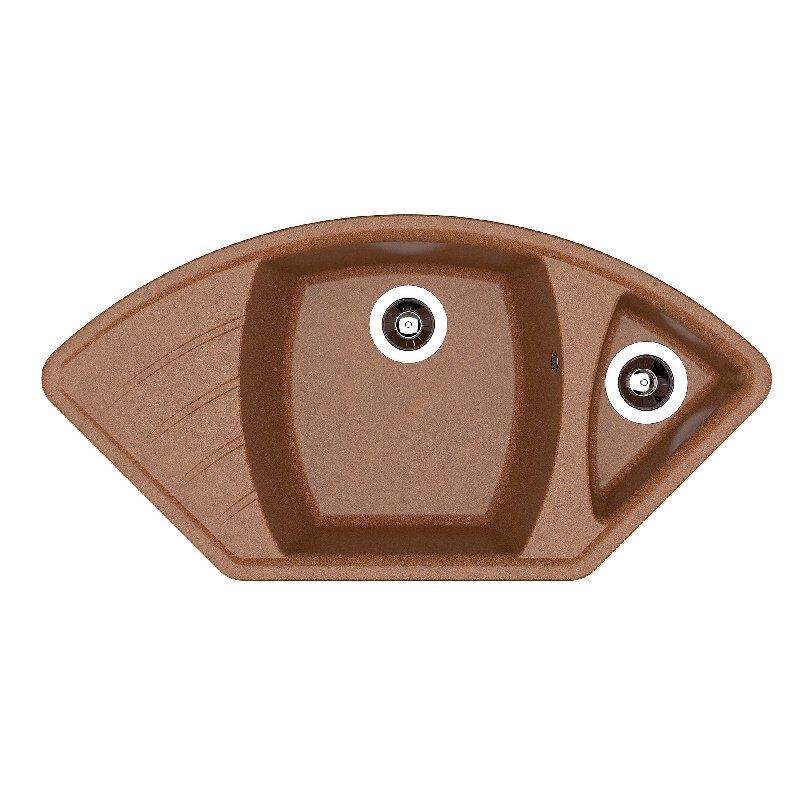 Изображение товара Кухонная мойка из искусственного мрамора Dr. Gans Габи 25.050.E1015.406, 101.5 см терракота