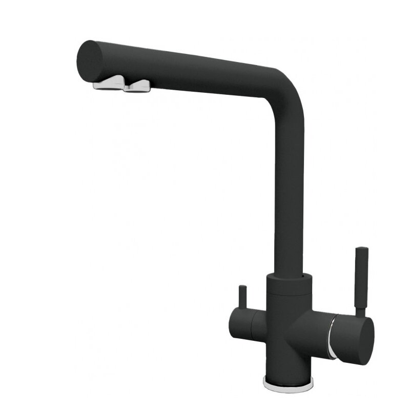 Изображение товара Смеситель для кухонной мойки Dr Gans Акцент Dg 339 06H 2123 411 графит с подключением к фильтру Изображение товара Смеситель для кухонной мойки Dr Gans Акцент Dg 339 06H 2123 411 графит с подключением к фильтру