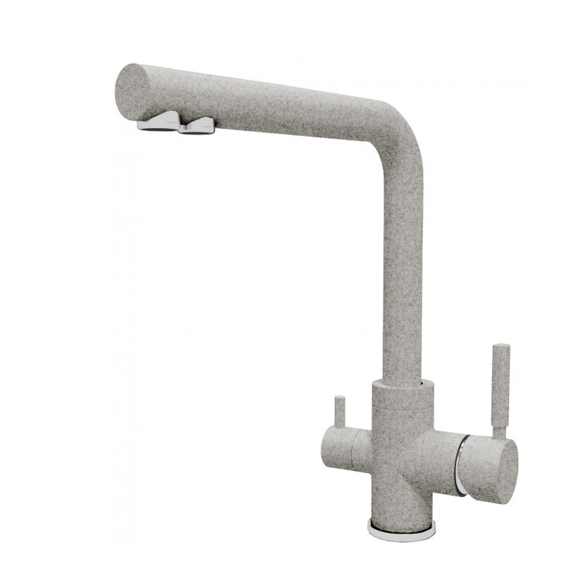 Изображение товара Смеситель для кухонной мойки Dr. Gans Акцент Dg 339.06H.2123.408 с подключением к фильтру серый