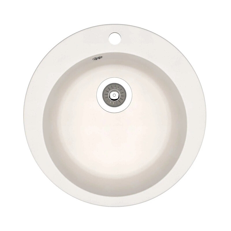 Изображение товара Кухонная мойка Dr. Gans Гала 25.010.B0510.401 51 см из литого мрамора белая