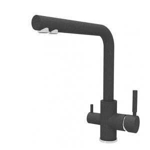 Изображение товара Смеситель для кухонной мойки Dr Gans Акцент Dg 339.06H.2123.407 с подключением к фильтру черный