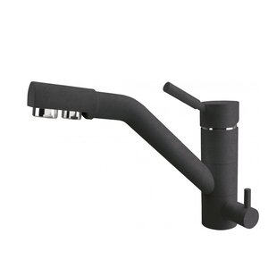 Изображение товара Смеситель для кухонной мойки Dr. Gans Дуэт Dg 339.07L.2123.411, с подключением к фильтру, графит