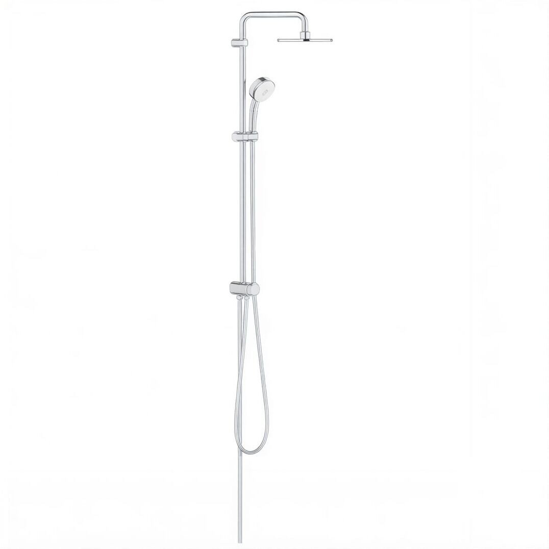 Изображение товара Душевая система Grohe New Tempesta Cosmopolitan 200 26453001 (26453000) с верхним душем и переключателем, 4 режима струи