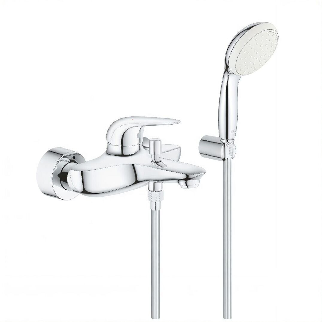 Изображение товара Смеситель для ванны и душа Grohe Eurostyle с ручным душем, хром