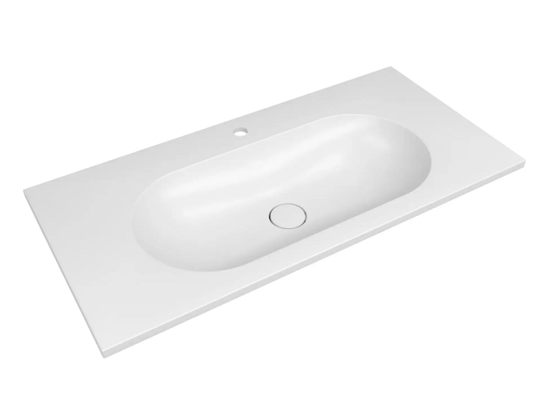 Изображение товара Раковина Florentina Гавана 100 см из литьевого мрамора с глянцевой поверхностью