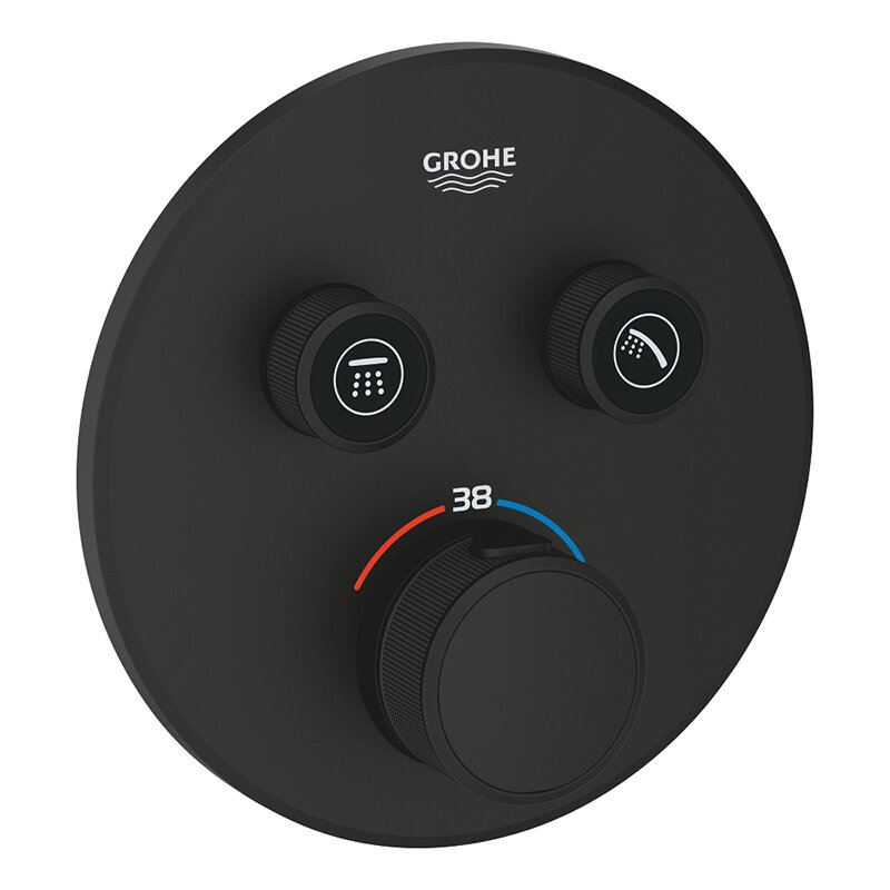 Изображение товара Термостат для ванны и душа Grohe Grohtherm Smartcontrol 29507KF0 черный Изображение товара Термостат для ванны и душа Grohe Grohtherm Smartcontrol 29507KF0 черный
